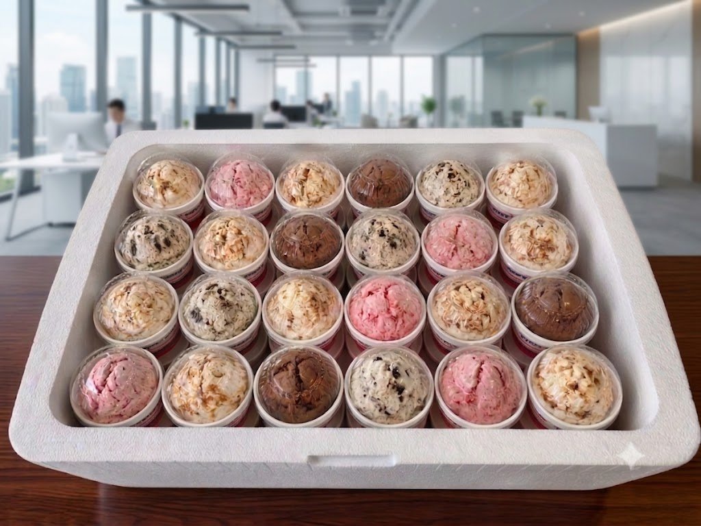 Sweet Treats party cooler ice cream selection